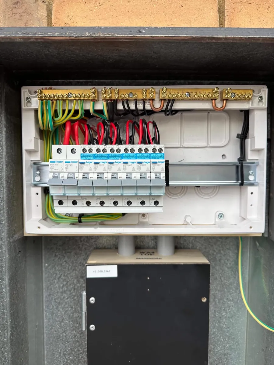 Completed switchboard upgrade with new Hager circuit protection